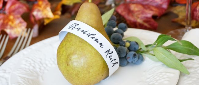 Remodelaholic | Custom Name Printable Place Cards + Thanksgiving Quote Printable