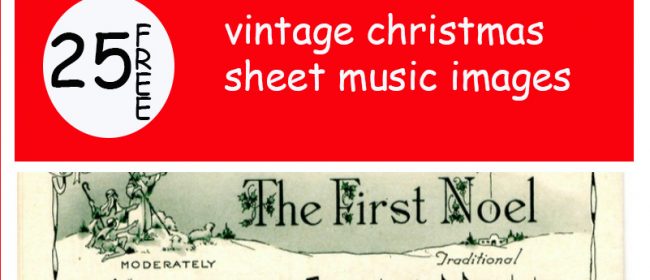 Remodelaholic | 20+ Free Printable Sheet Music, Vintage Christmas Music You’ll Love for the Holidays