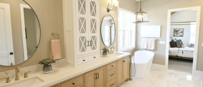 Remodelaholic | Home Tour: Modern Farmhouse with Mixed Metal Flair