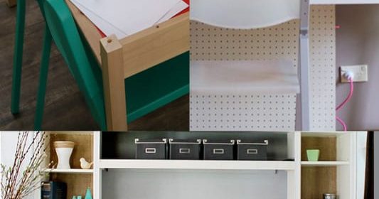 Remodelaholic | Top 3 Favorite IKEA Desk Hacks + 5 Tips for the At-Home Homework Station