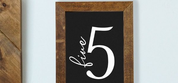 Remodelaholic | Personalized “Party of” Printable Family Number Sign with Name