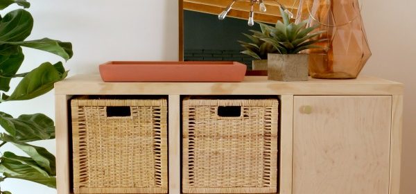 Remodelaholic | DIY Entry Table with Cubby Storage